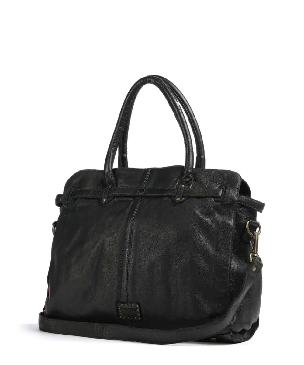 Beethovenplatz 1 Handbag grained cow leather Tote Bags|Handbags
