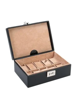Windrose Beluga Jewelry box leather black Discount