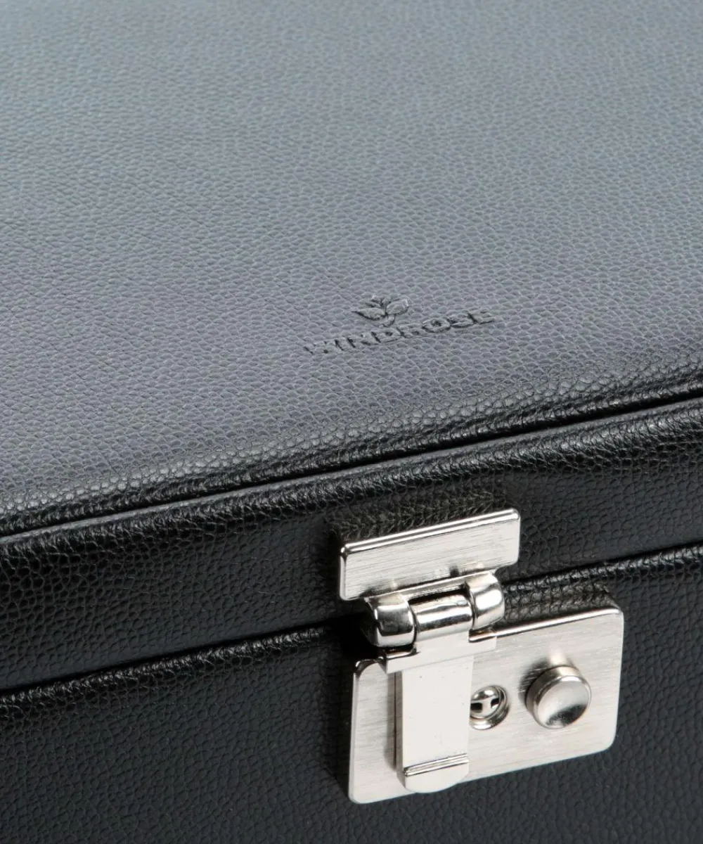 Windrose Beluga Jewelry box leather black Discount