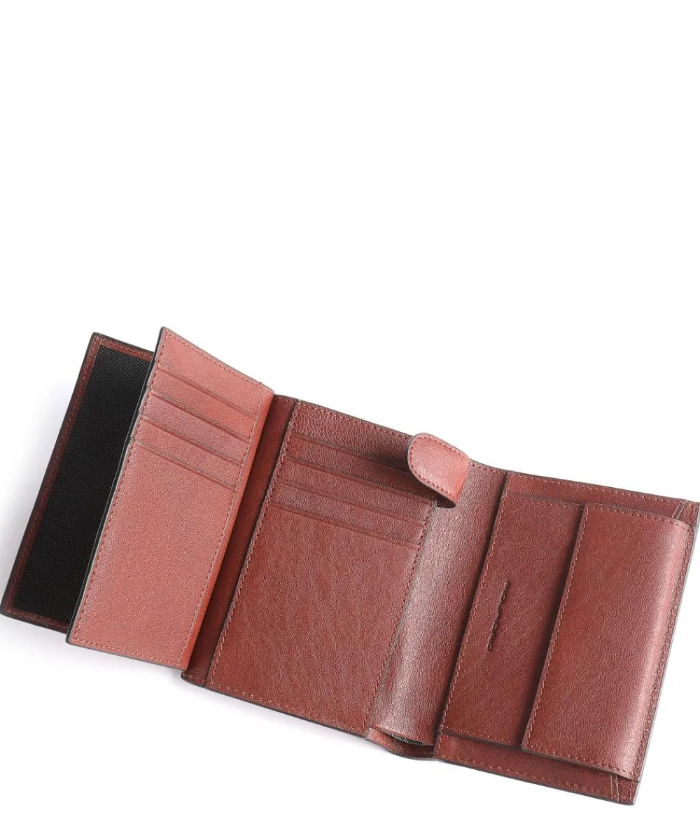 Best Black Square RFID Wallet grained cow leather Wallets