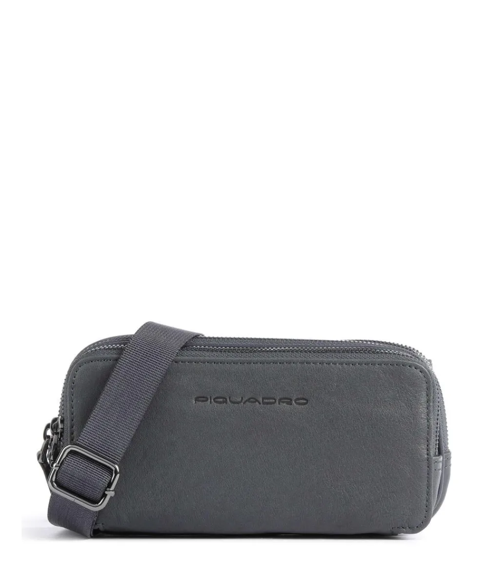 Piquadro Black Square Wristlet leather, fine grain leather dark blue Outlet