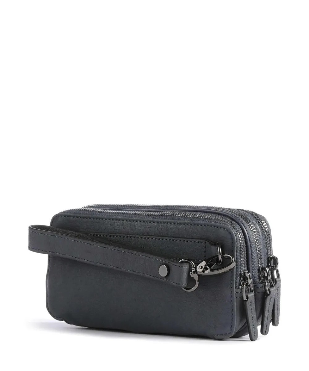 Piquadro Black Square Wristlet leather, fine grain leather dark blue Outlet