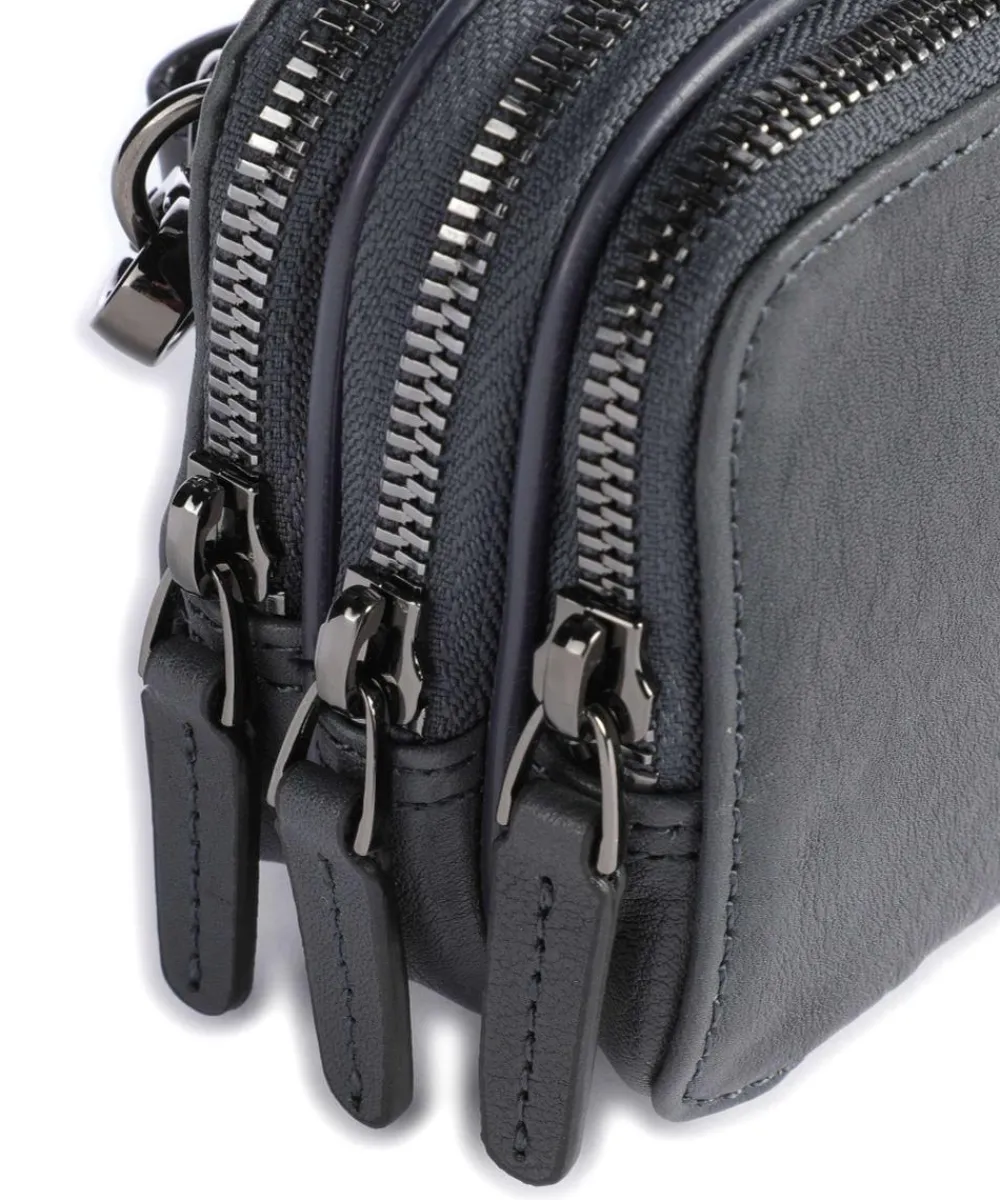 Piquadro Black Square Wristlet leather, fine grain leather dark blue Outlet