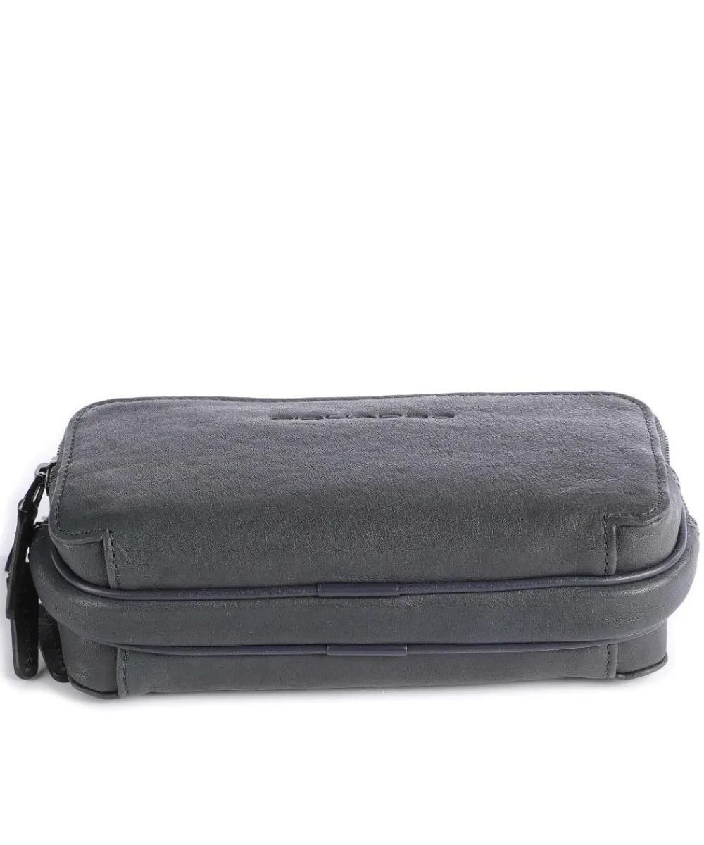 Piquadro Black Square Wristlet leather, fine grain leather dark blue Outlet