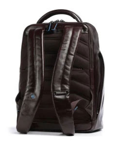 Best Blue Square Backpack 15″ fine grain cow leather Laptop Backpacks|Daypacks