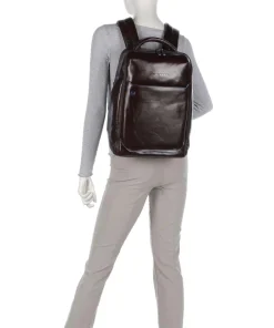Best Blue Square Backpack 15″ fine grain cow leather Laptop Backpacks|Daypacks