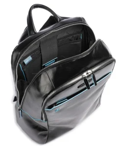 Best Blue Square Laptop backpack 13″ grained cow leather Laptop Backpacks