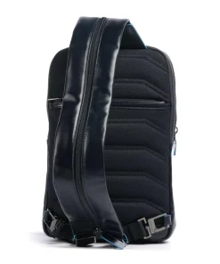 Piquadro Blue Square Sling bag fine grain cow leather navy Online