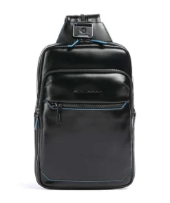 Blue Square Sling bag fine grain cow leather Sling Bags