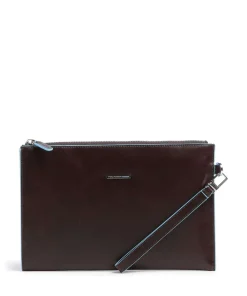 New Blue Square Wristlet fine grain leather Wristlets