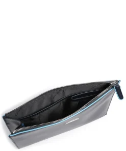 Sale Blue Square Wristlet fine grain leather Wristlets