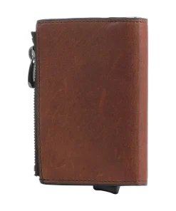 Strellson Brick Lane C-Four RFID Credit card holder fine grain cow leather dark brown Clearance