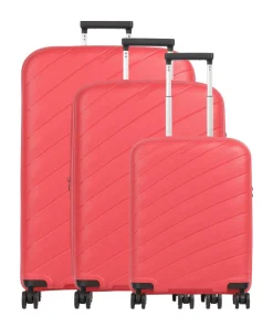 Travelite Burano Suitcase set (4 wheels) 3-pc. red Clearance