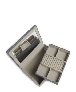 Windrose Calma Jewelry box wood, fabric grey Discount