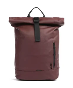 Zwei Cargo CAR200 Rolltop backpack 14″ imitation leather bordeaux red New
