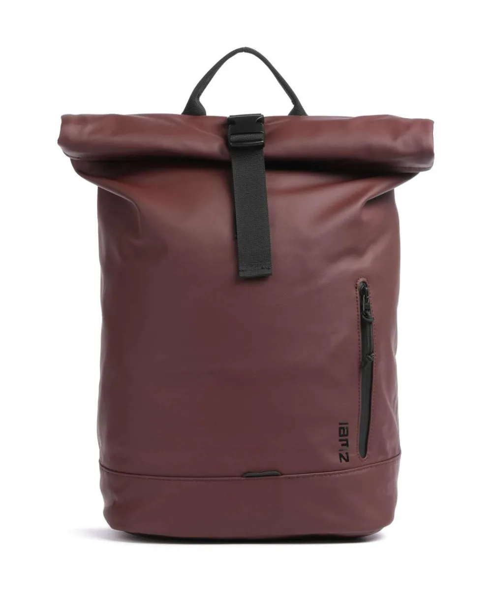 Zwei Cargo CAR200 Rolltop backpack 14″ imitation leather bordeaux red New
