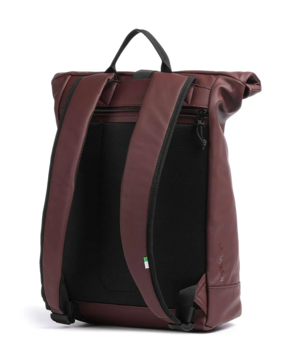 Zwei Cargo CAR200 Rolltop backpack 14″ imitation leather bordeaux red New