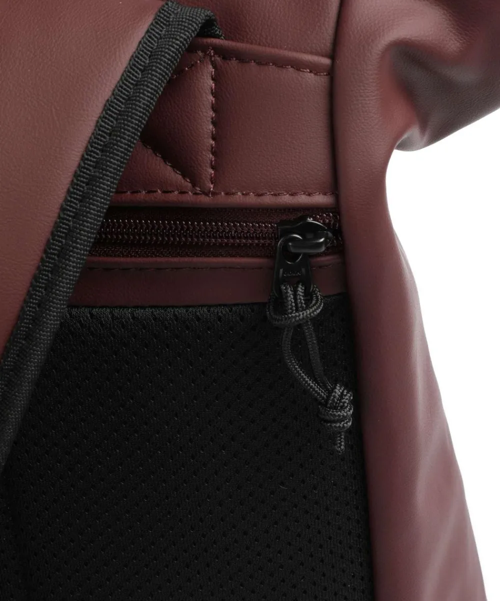 Zwei Cargo CAR200 Rolltop backpack 14″ imitation leather bordeaux red New
