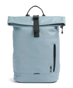 Zwei Cargo CAR200 Rolltop backpack 14″ imitation leather light blue Outlet