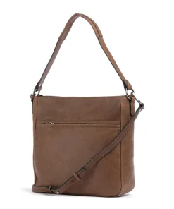 Castelijn & Beerens Carisma Hobo bag grained cow leather brown