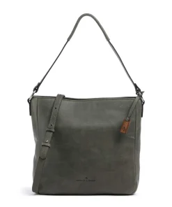 Castelijn & Beerens Carisma Hobo bag grained cow leather khaki Hot