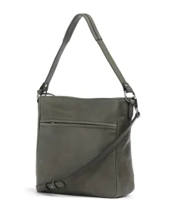 Castelijn & Beerens Carisma Hobo bag grained cow leather khaki Hot