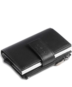 Strellson Carter c-four e-cage RFID Credit card holder fine grain cow leather black Hot