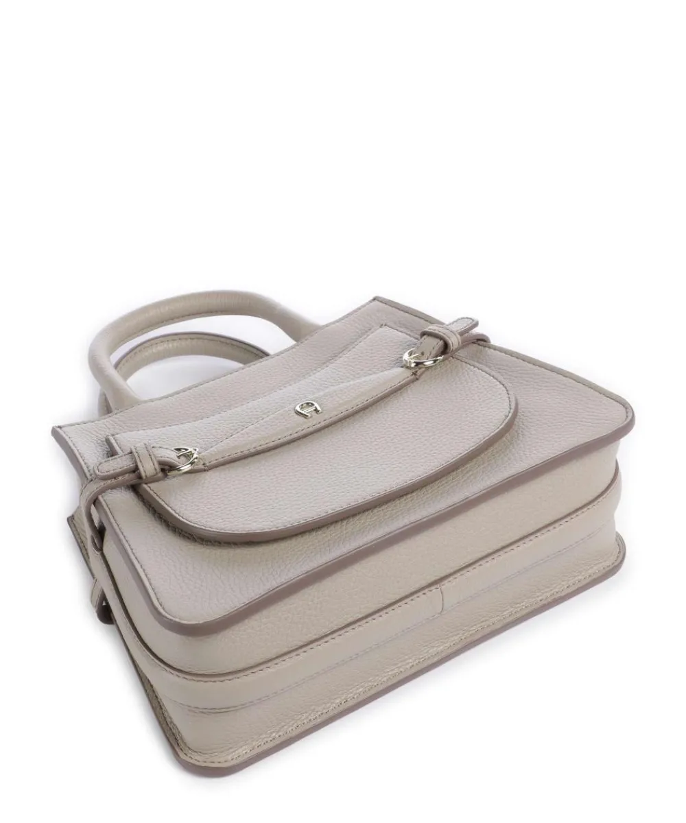 AIGNER Cavallo M Handbag grained cow leather beige Best