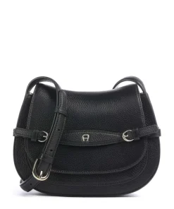 AIGNER Cavallo S Crossbody bag grained cow leather black Hot