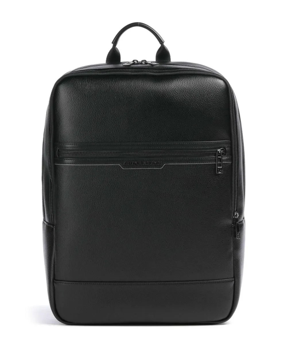 Armani Exchange Cedric Backpack 14″ imitation leather black Clearance