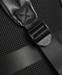 Armani Exchange Cedric Backpack 14″ imitation leather black Clearance