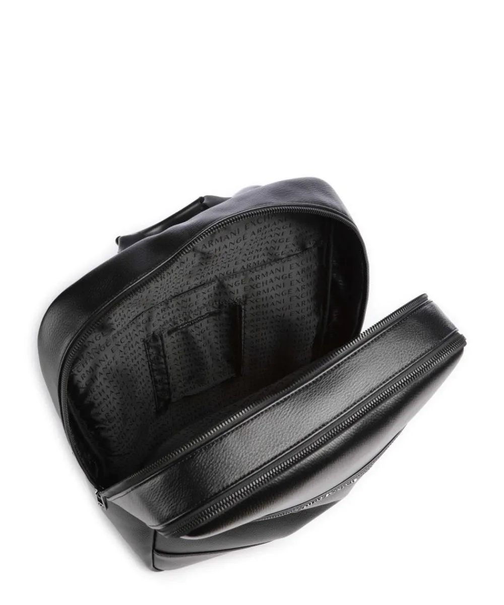 Armani Exchange Cedric Backpack 14″ imitation leather black Clearance