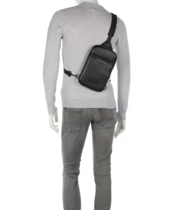 Armani Exchange Cedric Sling bag imitation leather black Best
