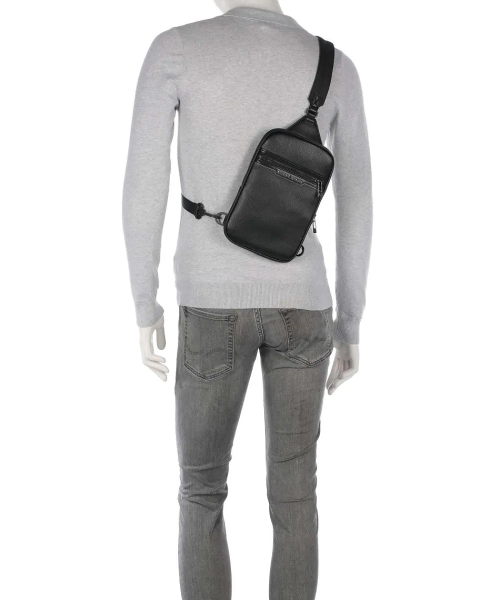 Armani Exchange Cedric Sling bag imitation leather black Best