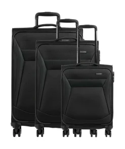 Travelite Chios Suitcase set (4 wheels) 3-pc. black Clearance