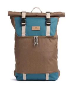 Doughnut Christopher Rolltop backpack 15″ polyester blue/brown