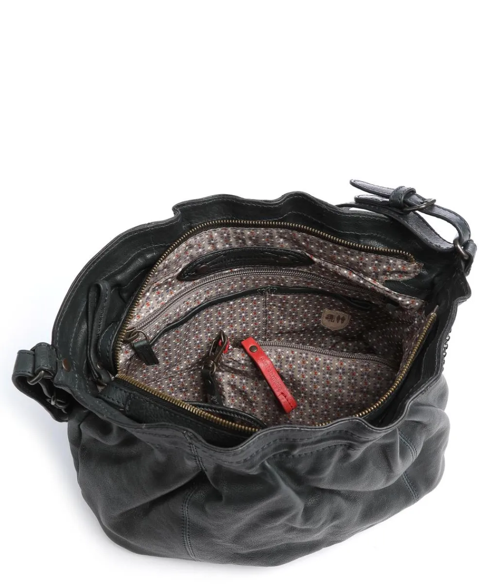 Aunts & Uncles Coffee Klatsch Hannah Shoulder bag grained leather dark green Sale