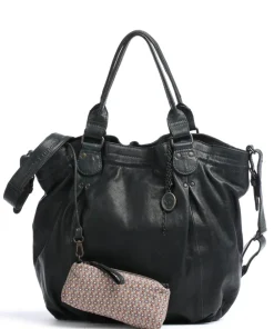 Aunts & Uncles Coffee Klatsch Susan Tote bag grained leather dark green Hot