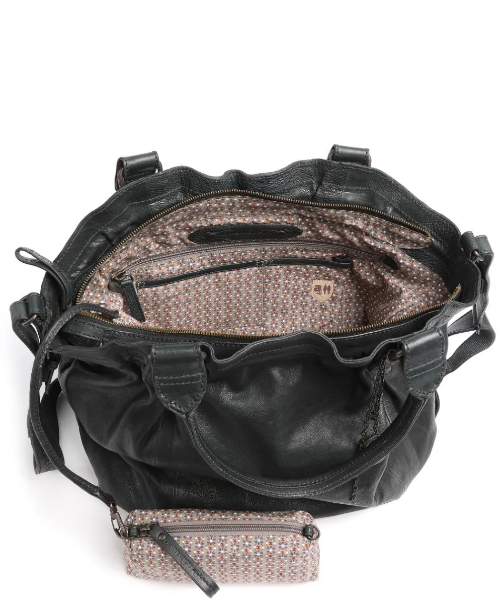 Aunts & Uncles Coffee Klatsch Susan Tote bag grained leather dark green Hot