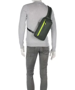Piquadro C2OW Sling bag polyester khaki Clearance