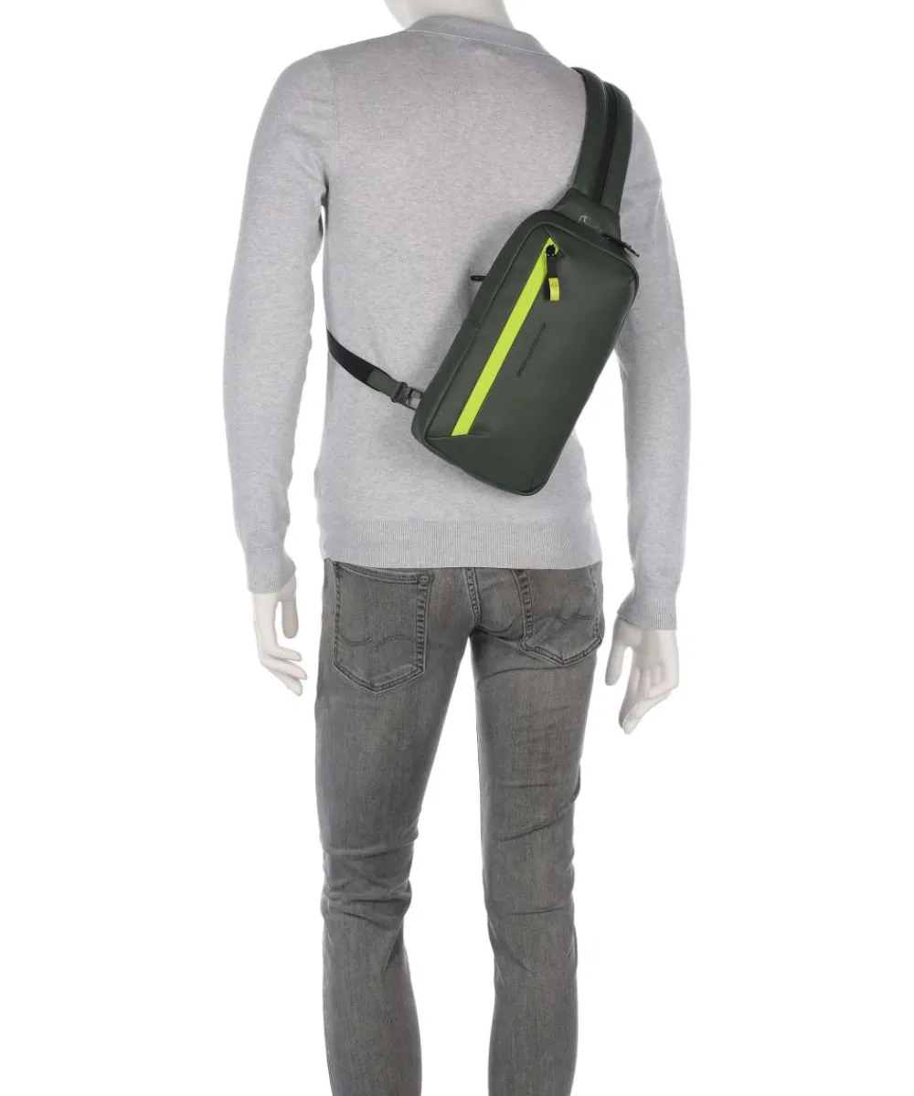 Piquadro C2OW Sling bag polyester khaki Clearance