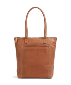 The Chesterfield Brand Cow Wax Pull Up Altona Tote bag 14″ fine grain leather cognac Sale