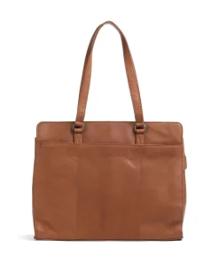 The Chesterfield Brand Cow Wax Pull Up Fidenza Tote bag 15″ pull-up cow leather cognac