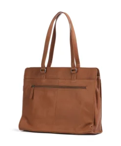 The Chesterfield Brand Cow Wax Pull Up Fidenza Tote bag 15″ pull-up cow leather cognac