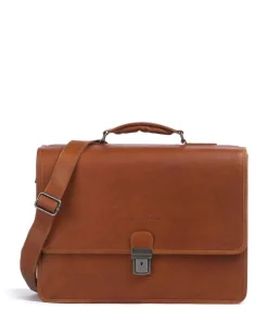 Cow Wax Pull Up Glenwood Briefcase 17″ cow leather Business- & Laptop Bags