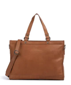 The Chesterfield Brand Cow Wax Pull Up Manly Tote bag 15″ cow leather cognac Discount