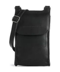 The Chesterfield Brand Cow Wax Pull Up Nebra Phone bag pull-up cow leather black Best