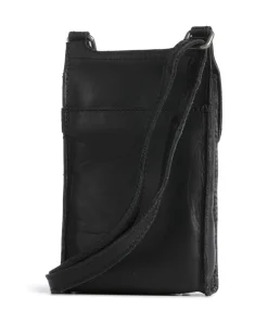 The Chesterfield Brand Cow Wax Pull Up Nebra Phone bag pull-up cow leather black Best