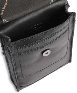 The Chesterfield Brand Cow Wax Pull Up Nebra Phone bag pull-up cow leather black Best