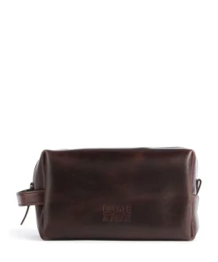 Buckle & Seam Crazy Horse Everest Toiletry bag 22 cm dark brown Outlet